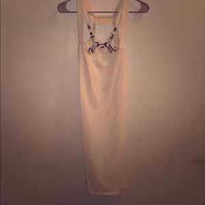 Nude sleeveless dress